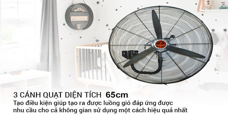 Quạt treo tường Yanfan T26CN có thiết kế hiện đại quạt treo tường Yanfan T26CN