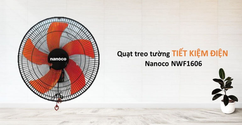Quạt Nanoco NWF1606 có tích hợp 3 tốc độ gió đáp ứng nhu cầu làm mát của cả gia đình quạt treo tường Nanoco NWF1606