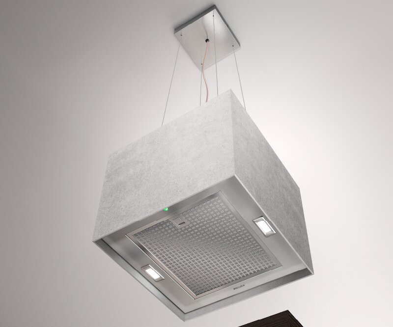 Máy hút mùi Malloca Concrete K-400 nghệ thuật hòa trộn giữa thiết kế và công nghệ