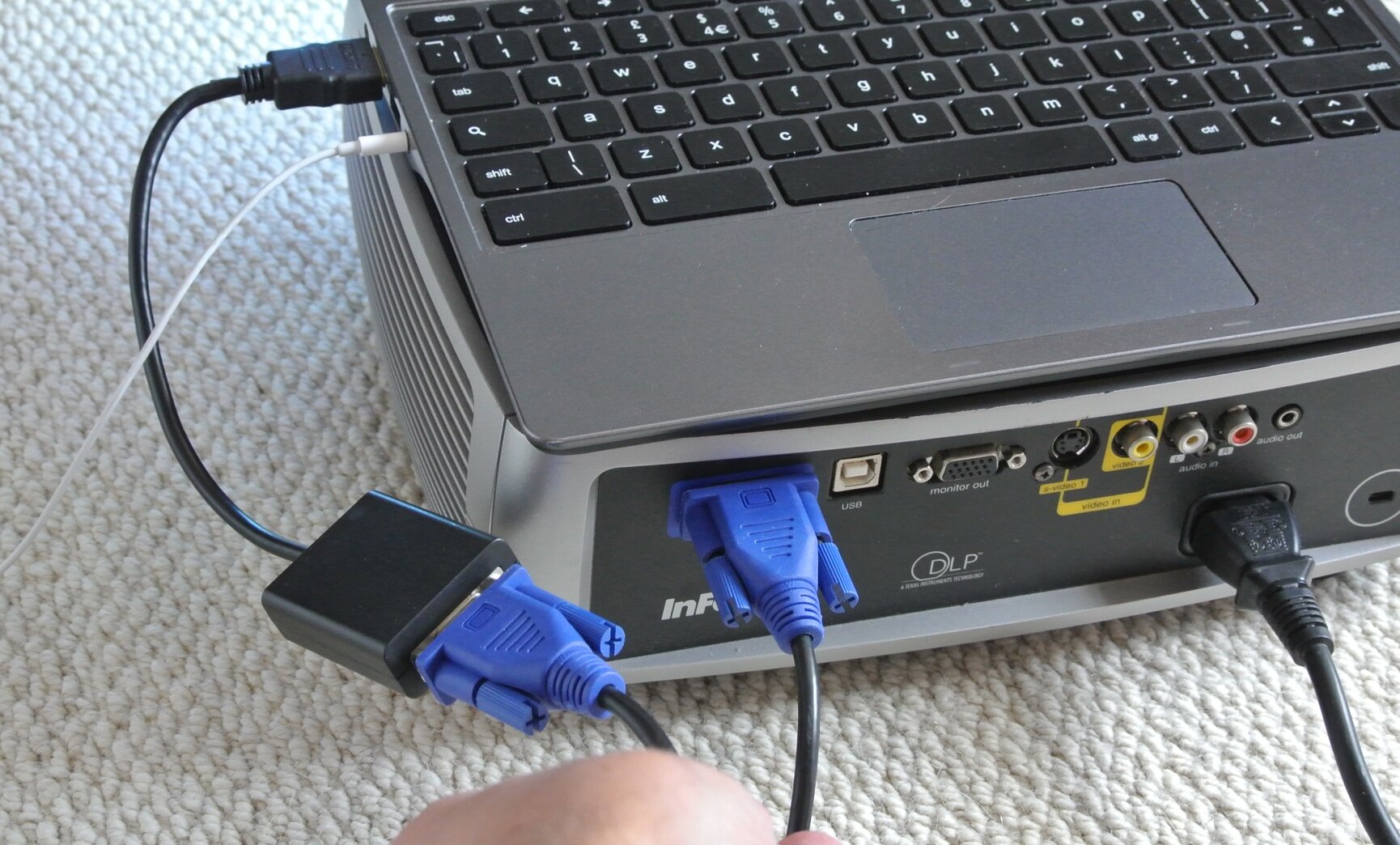 Kết nối laptop với máy chiếu qua cổng HDMI/VGA 