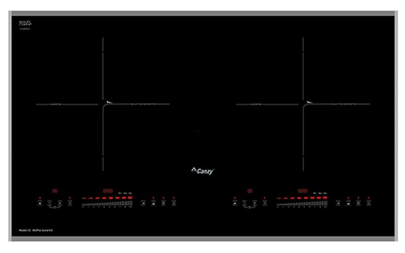 Bếp từ đôi Canzy CZ-982PLUS thiết kế đẹp mắt, đa dạng tính năng