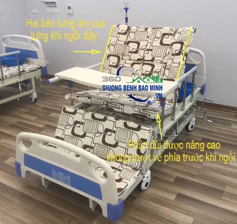Giường y tế DCN 06 có tới 15 chức năng ưu việt