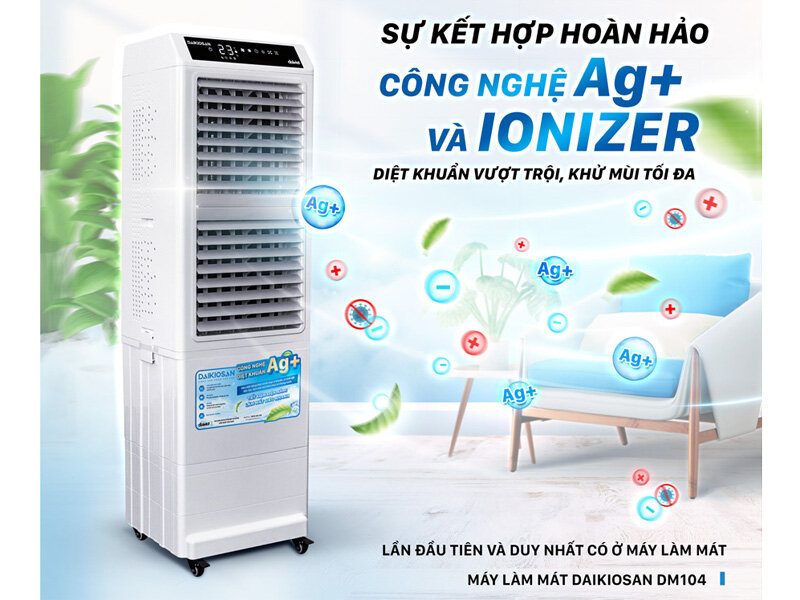Quạt điều hòa Daikiosan DM104: “Cứu tinh” cho văn phòng và gia đình