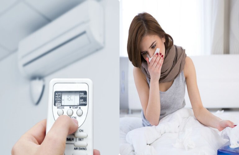 Nhiệt độ thấp từ điều hòa có thể gây ảnh hưởng không tốt cho sức khỏe