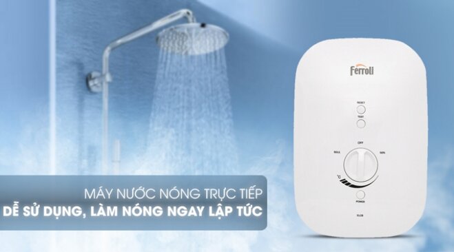 Đánh giá chi tiết bình nóng lạnh trực tiếp Ferroli DIVO-SSN