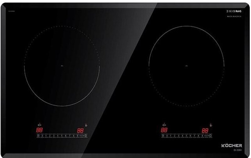 Bếp từ âm 2 vùng nấu Kocher DI-336H nấu nướng nhanh chóng, tiết kiệm điện năng