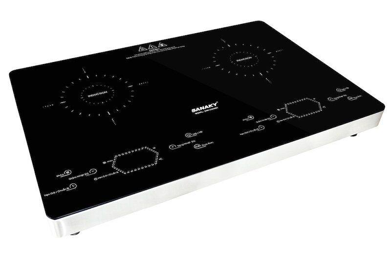 Bếp từ đôi Sanaky SNK-232WBT thiết kế tối giản, tính năng hiện đại