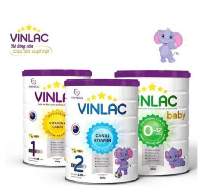 3 loại sữa Vinlac cho trẻ