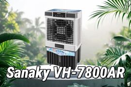 Quạt hơi nước công nghiệp Sanaky VH-7800AR: Giải pháp hạ nhiệt cho không gian rộng