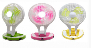Quạt tích điện có đèn | Giải pháp làm mát, tiết kiệm điện tuyệt vời cho mùa hè