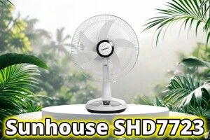 Quạt tích điện Sunhouse SHD7223 - "Bảo hiểm" ngày hè, không lo mất điện