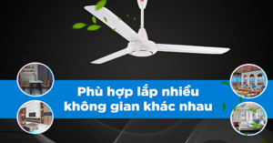 Quạt trần Mitsubishi C60-GW 3 cánh có thật sự đáng để lựa chọn