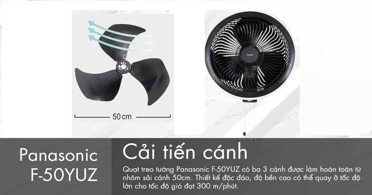 Quạt treo tường Panasonic F50YUZ có tốt không? Giá bao nhiêu?