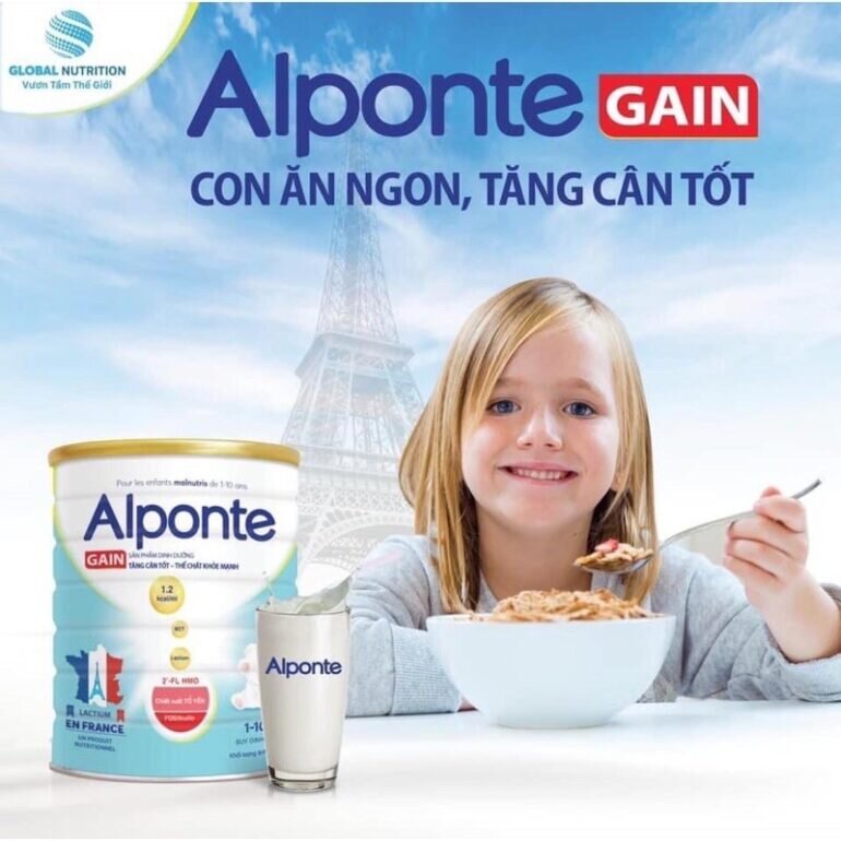 Sữa bột Alponte Gain 900g - Giá niêm yết: 438.000 vnđ