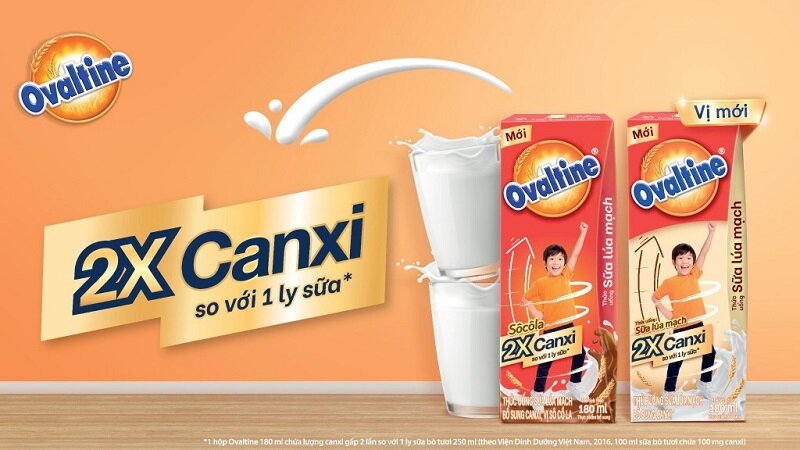 Tìm hiểu về sữa Ovaltine x2 canxi: Độ tuổi sử dụng, tác dụng tăng chiều cao và giá bán