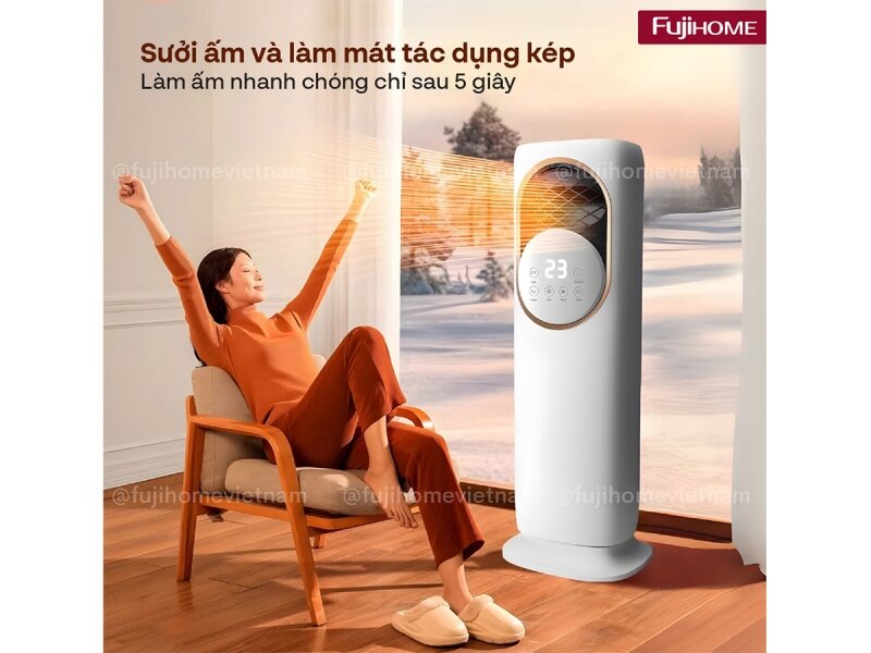 Fujihome AC01: Làm mát, sưởi ấm, tạo ẩm và khử khuẩn chỉ với một thiết bị