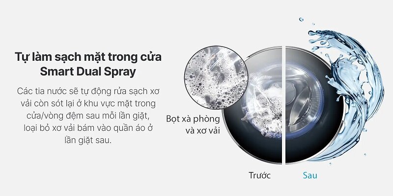 Khám phá máy giặt Aqua AW10-B4959U1K(B) cửa ngang chỉ 6.3 triệu đồng, bảo hành trọn đời