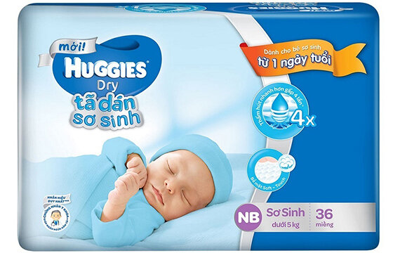 Dòng tã sơ sinh Huggies