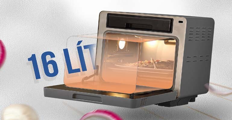 TAPUHO TSF16 tích hợp chế độ vệ sinh thông minh Nồi chiên hơi nước TAPUHO TSF16
