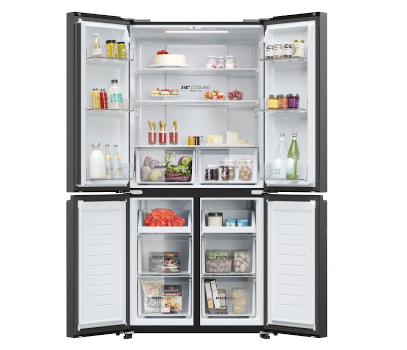 Tủ lạnh Aqua Inverter 469 lít Multi Door AQR-M536XA(SL) sử dụng ngăn biến nhiệt Magic Zone