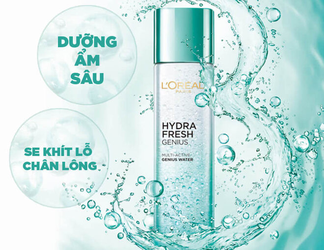 Nước hoa hồng LOreal Hydrafresh Genius