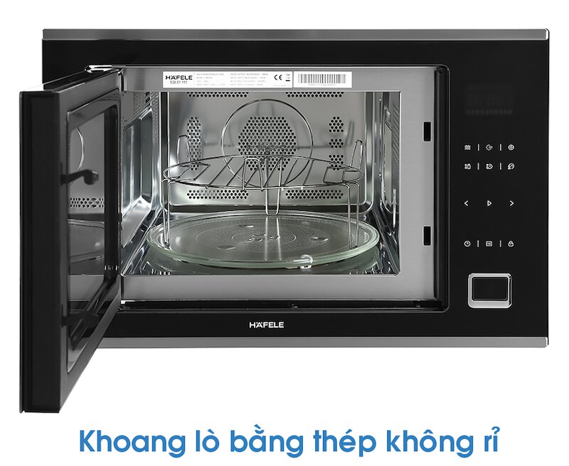 Lò vi sóng có nướng Hafele HM-B38C sở hữu khoang lò rộng rãi