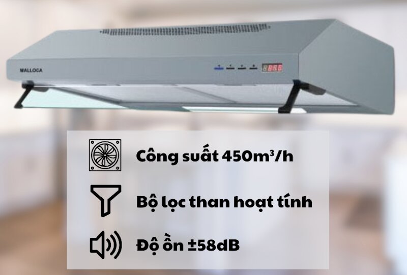 Nâng tầm không gian sống với máy hút mùi Malloca H312-700 New