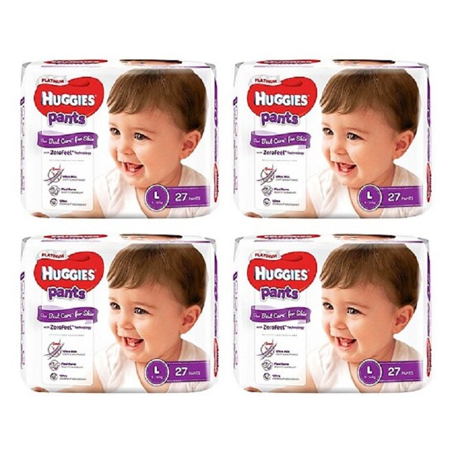 Bỉm Huggies Platinum có nhiều size cho mẹ lựa chọn.