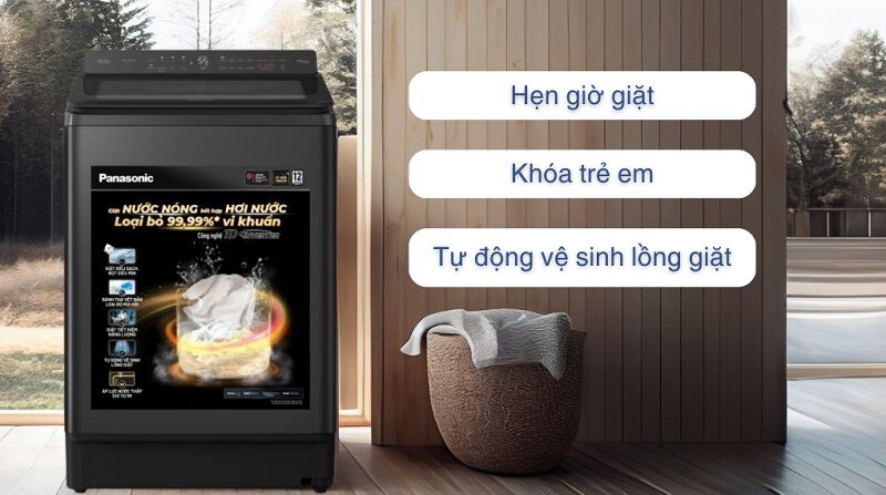 TOP 4 máy giặt Panasonic Inverter 12.5 Kg chất lượng tốt cho gia đình năm 2025