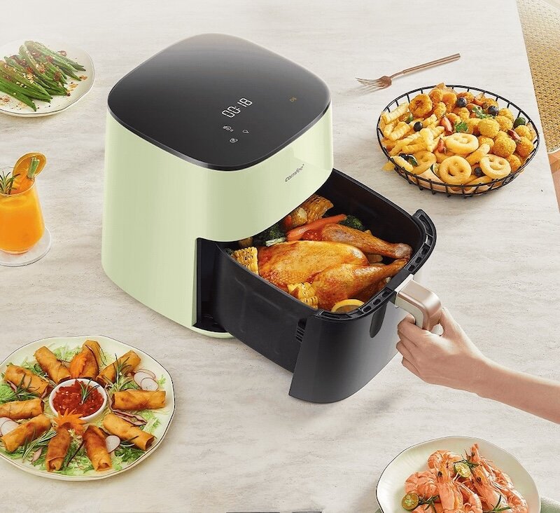 Nồi chiên không dầu Comfee CAD-75PG00A0 tiệc tùng thả ga, không lo thiếu cỗ!