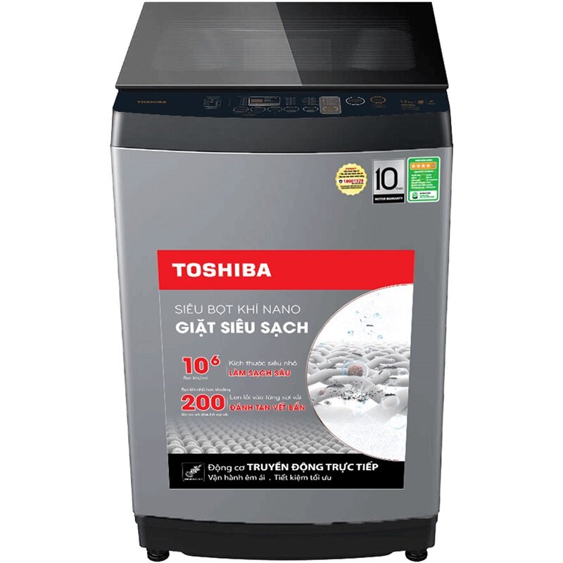 Máy giặt Toshiba Inverter 15 kg AW-DUM1600LV(SG): Khối lượng giặt