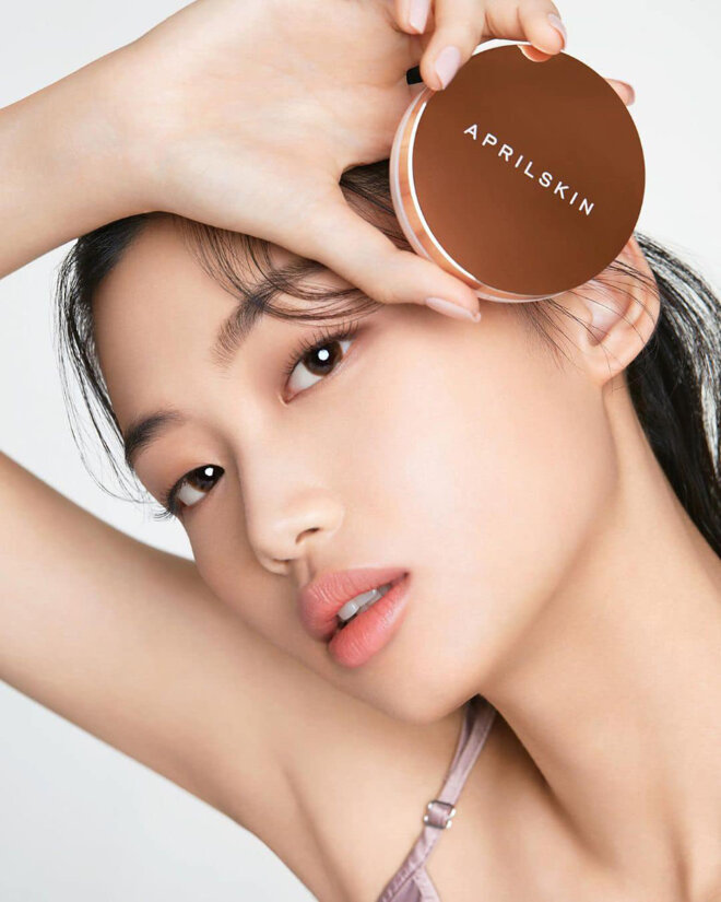 phấn nước April Skin hồng