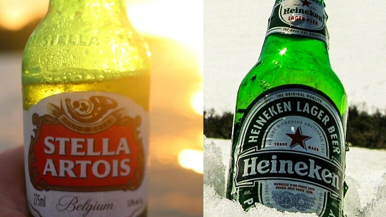 Bia Heineken với bia Stella Artois: Đâu là sự khác biệt giữa Stella Artois và Heineken?