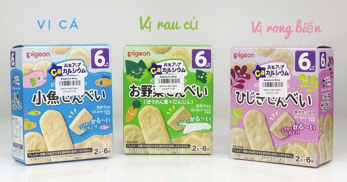 Review bánh ăn dặm cho bé Pigeon các vị: Có tốt không, vị nào ngon?
