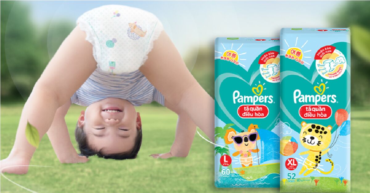 Review bỉm Pamper điều hòa có tốt không? Có mấy loại? Giá bao nhiêu?