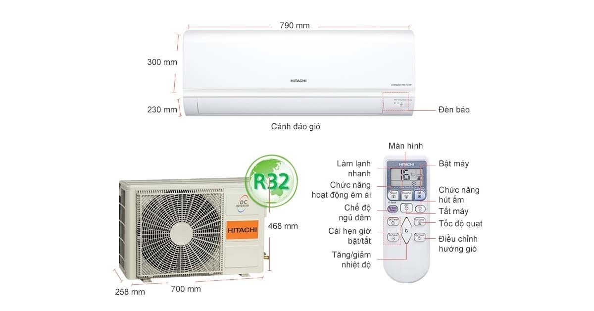 Review chi tiết các tính năng nổi bật của máy lạnh Hitachi Inverter nội địa