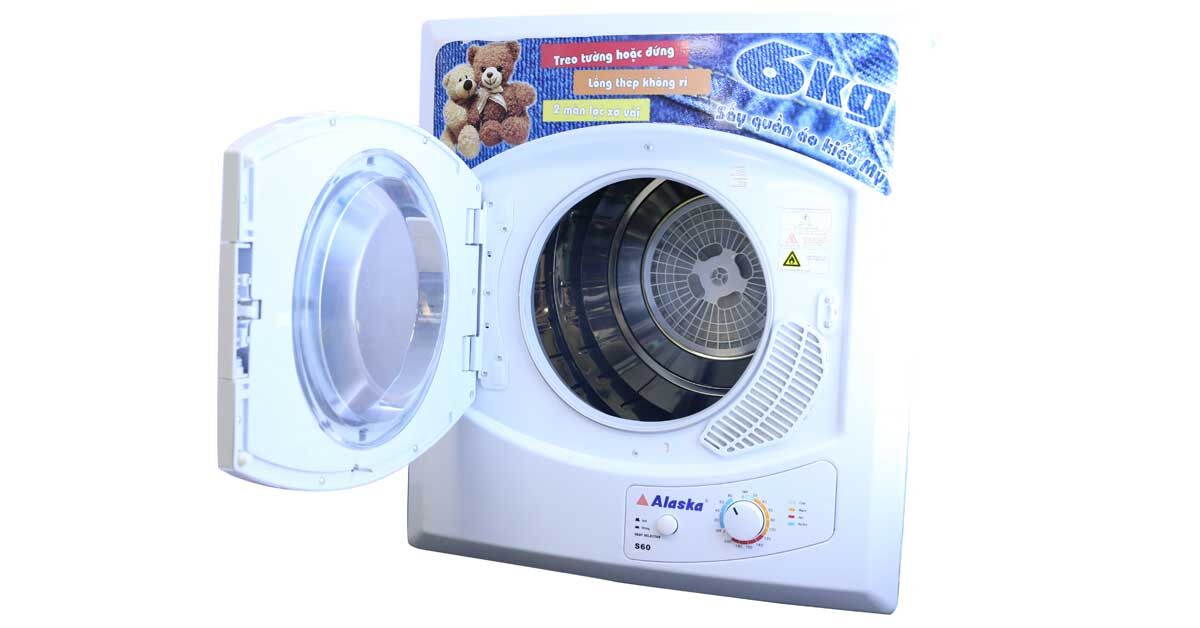 Review chi tiết máy sấy quần áo Alaska