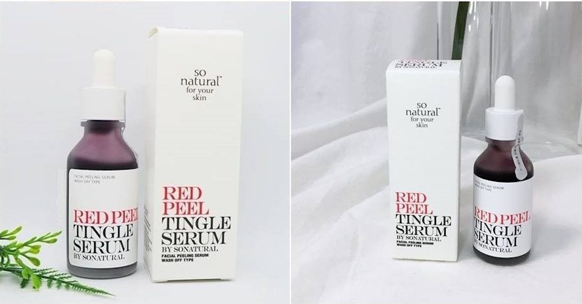 Review chi tiết serum Red Peel Tingle giúp làn da sạch mụn thâm