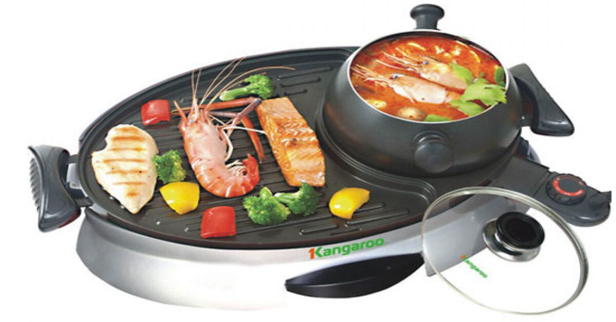 Review chi tiết tất tần tật về chảo điện đa năng Kangaroo