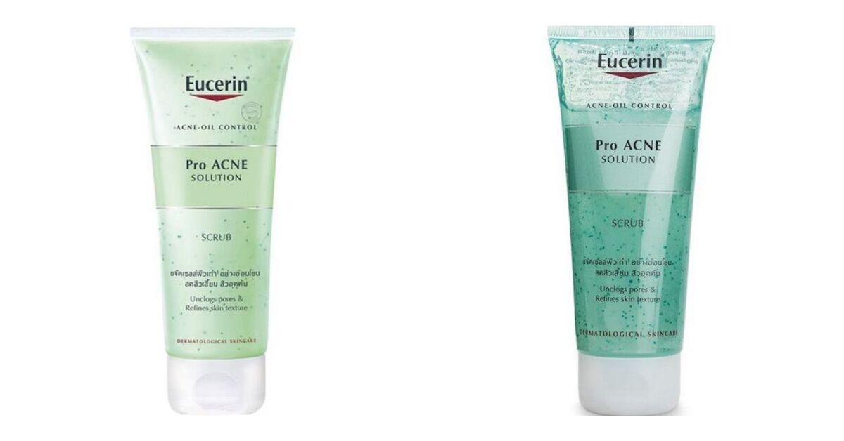 Review chi tiết tẩy tế bào chết Eucerin dành cho da mụn