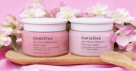Review chi tiết về bộ đôi kem dưỡng da Innisfree màu hồng
