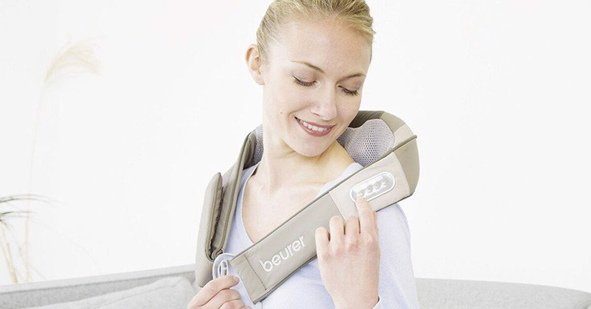Review chi tiết về đai massage lưng vai cổ Beurer MG148