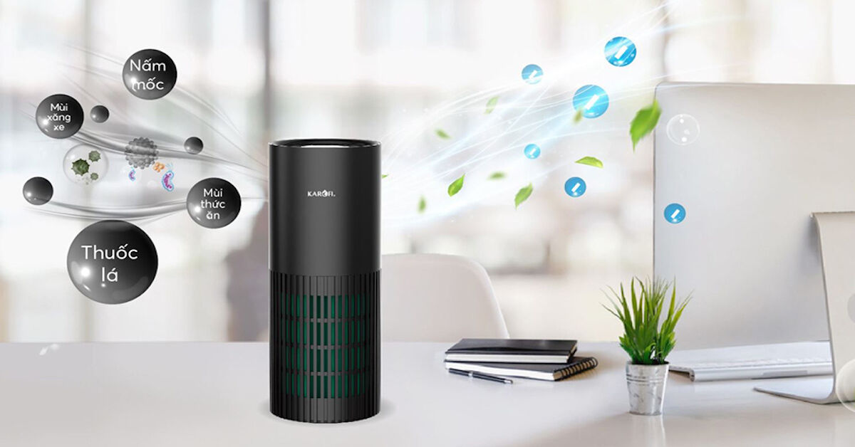 Review chi tiết về máy lọc không khí mini Karofi KAP-C123