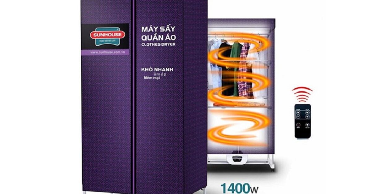 Review chi tiết về máy sấy quần áo Sunhouse SHD2707
