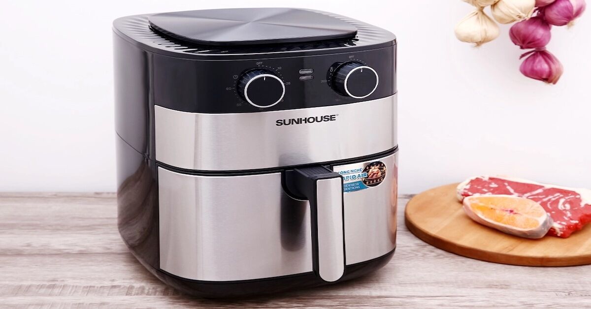 Review chi tiết về nồi chiên không dầu Sunhouse 6l