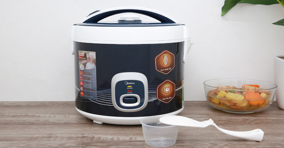 Review chi tiết về nồi cơm điện Midea MR-CM1826