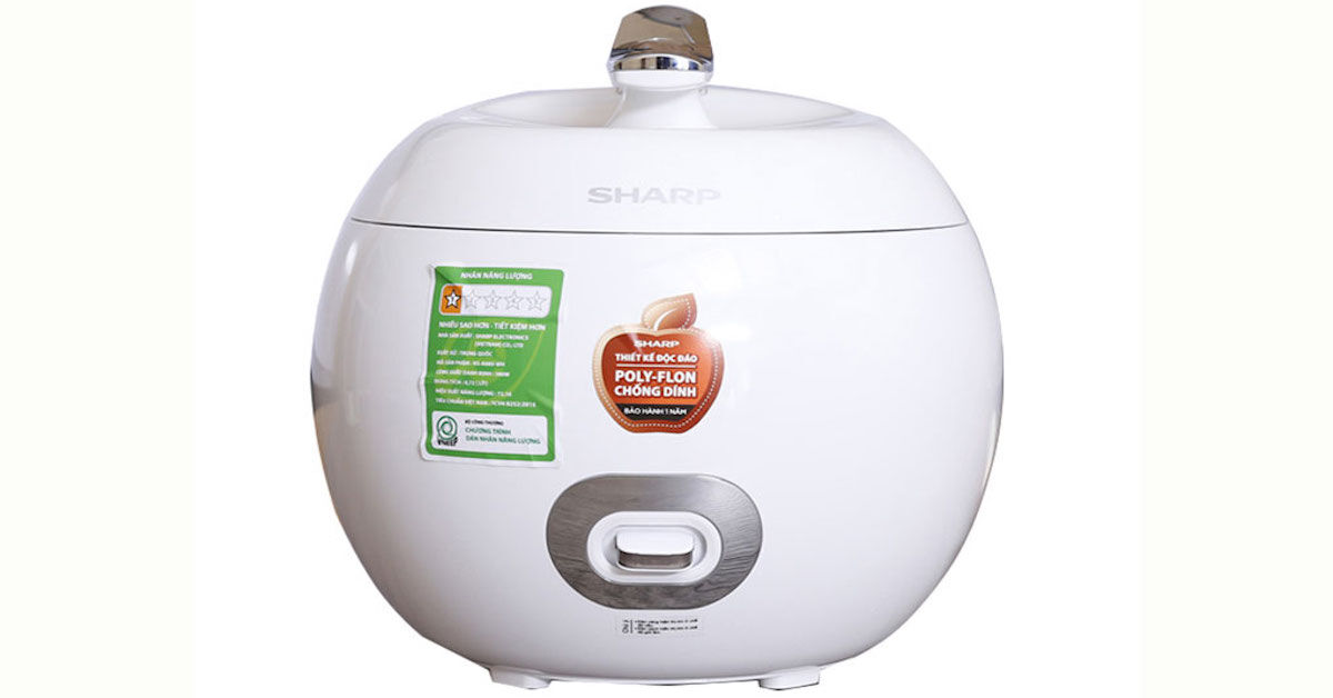 Review chi tiết về nồi cơm điện Sharp KS-A08V-WH