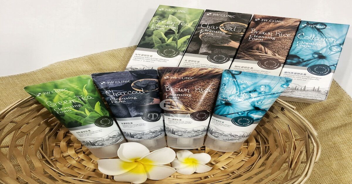 Review chi tiết về sữa rửa mặt 3W Clinic gạo Hàn Quốc