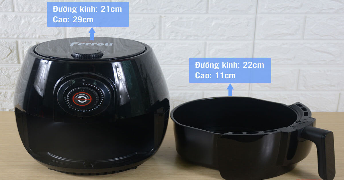 Review cho bạn nồi chiên không dầu Ferroli FAF 4.0M 4 Lít
