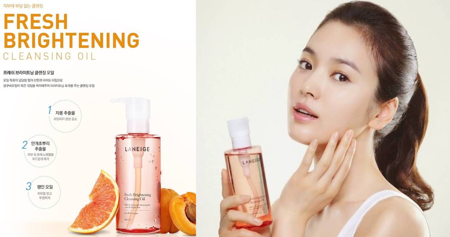 Review dầu tẩy trang Laneige Fresh Brightening Cleansing Oil